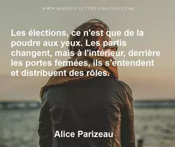 Citation de Alice Parizeau