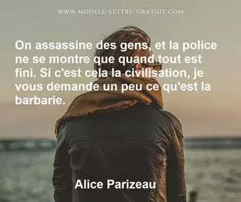 Citation de Alice Parizeau