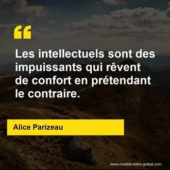 Citation Alice Parizeau