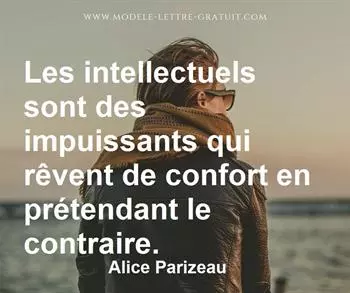 Citation de Alice Parizeau