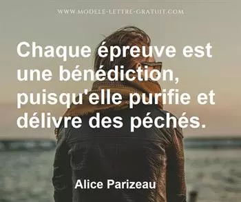 Citation de Alice Parizeau