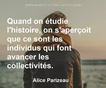 Citation de Alice Parizeau