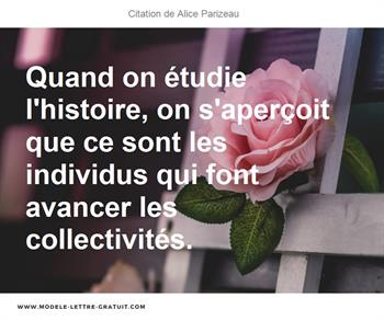 Citations Alice Parizeau