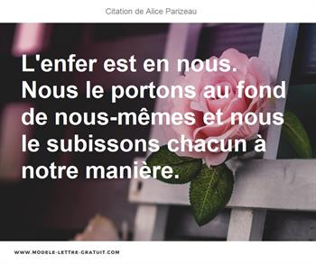 Citations Alice Parizeau