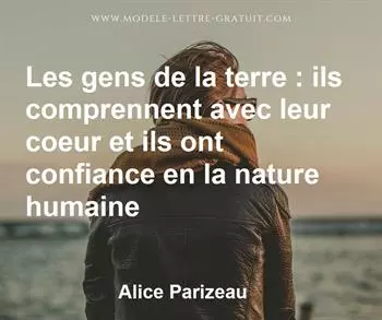 Citation de Alice Parizeau