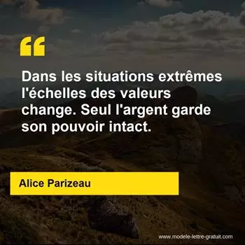 Citation Alice Parizeau