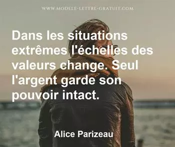 Citation de Alice Parizeau