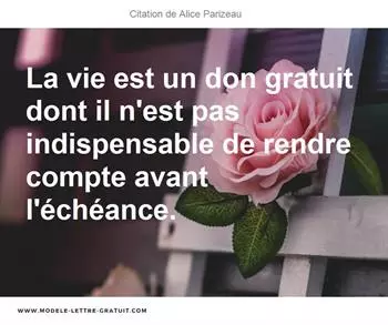 Citations Alice Parizeau