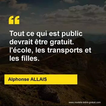 Citation Alphonse ALLAIS