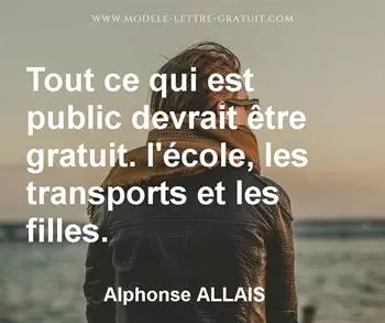 Citation de Alphonse ALLAIS