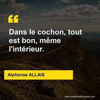 Citation de Alphonse ALLAIS