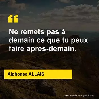 Citation Alphonse ALLAIS