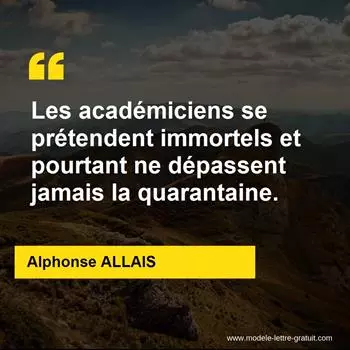 Citation Alphonse ALLAIS