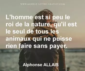 Citation de Alphonse ALLAIS