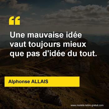 Citation de Alphonse ALLAIS