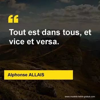 Citation Alphonse ALLAIS