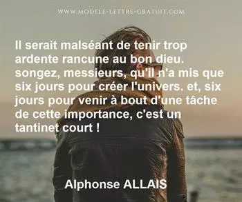 Citation de Alphonse ALLAIS