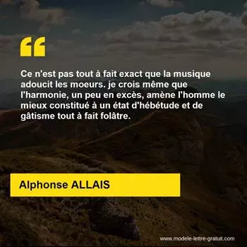 Citation Alphonse ALLAIS
