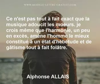 Citation de Alphonse ALLAIS