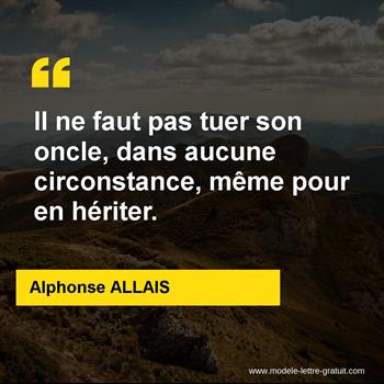 Citations Alphonse ALLAIS