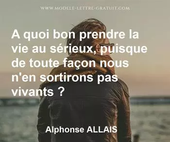 Citation de Alphonse ALLAIS