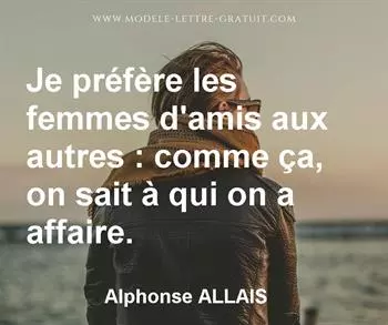 Citation de Alphonse ALLAIS