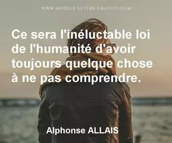 Citation de Alphonse ALLAIS