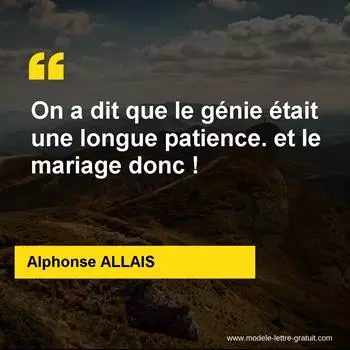 Citation Alphonse ALLAIS