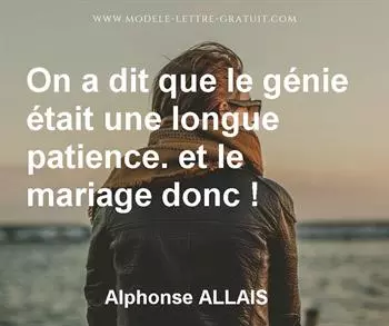Citation de Alphonse ALLAIS