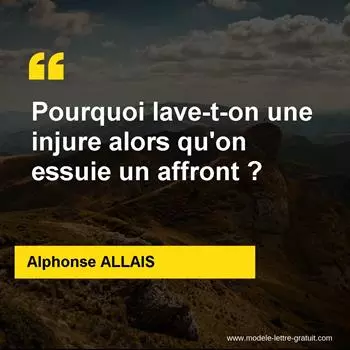 Citation Alphonse ALLAIS