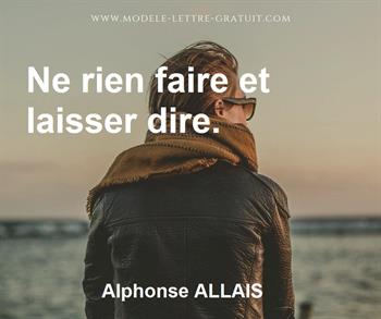 Citation de Alphonse ALLAIS