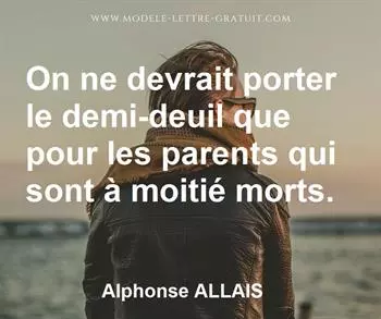 Citation de Alphonse ALLAIS