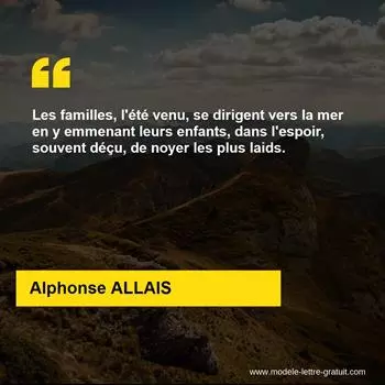 Citation Alphonse ALLAIS
