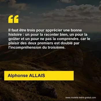Citation Alphonse ALLAIS
