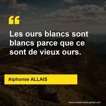 Citation Alphonse ALLAIS
