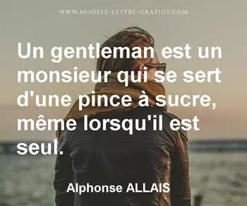 Citation de Alphonse ALLAIS