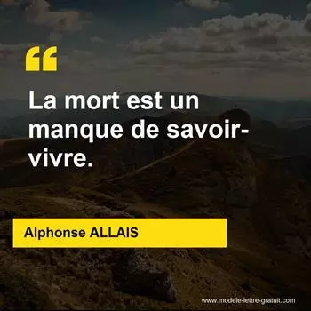 Citation Alphonse ALLAIS