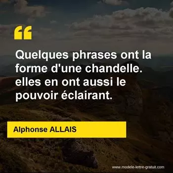 Citation Alphonse ALLAIS