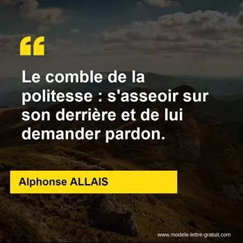Citation Alphonse ALLAIS
