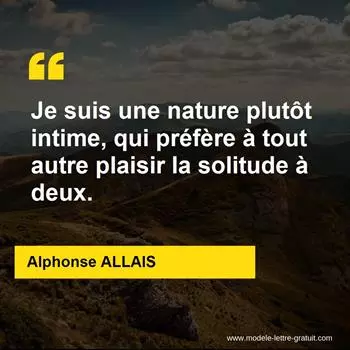 Citation Alphonse ALLAIS