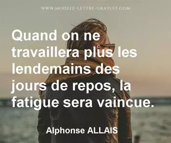 Citation de Alphonse ALLAIS