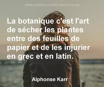 Citation de Alphonse Karr