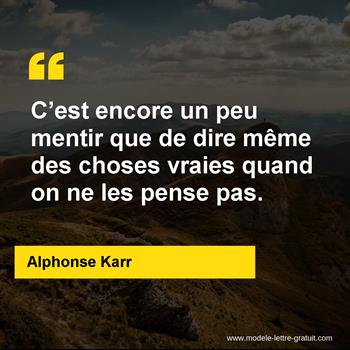 Citation de Alphonse Karr