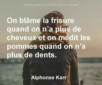 Citation de Alphonse Karr
