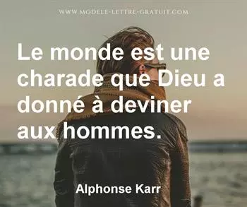 Citation de Alphonse Karr