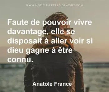 Citation de Anatole France