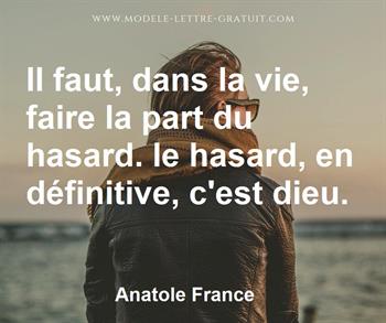 Citation de Anatole France