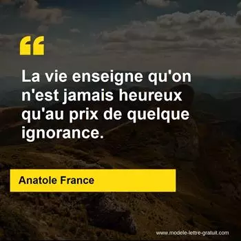Citation Anatole France