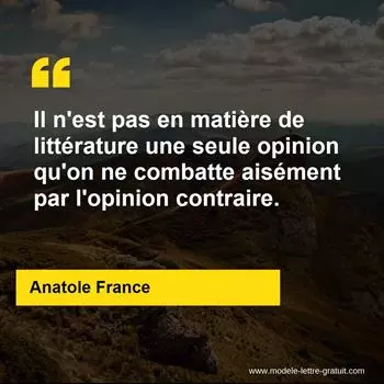 Citation Anatole France