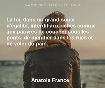 Citation de Anatole France